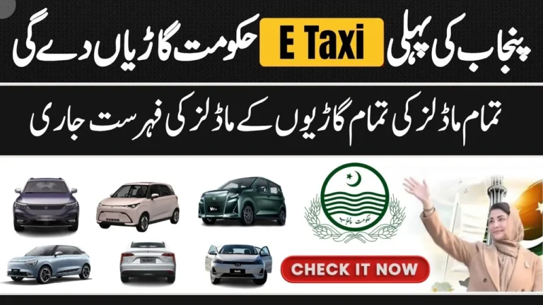 Complete List of Approved Electric Taxi Models in Punjab 2025 Full Details for Applicants