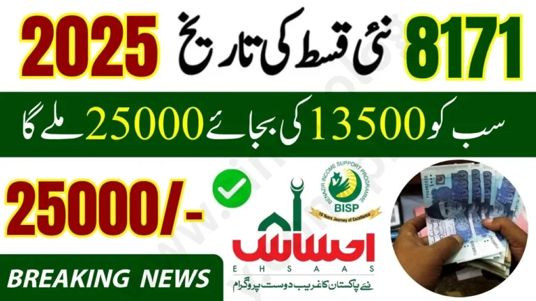 Ehsaas 8171 November 2025 Payment Check | CNIC Verification & Rs. 25,000 Relief Update